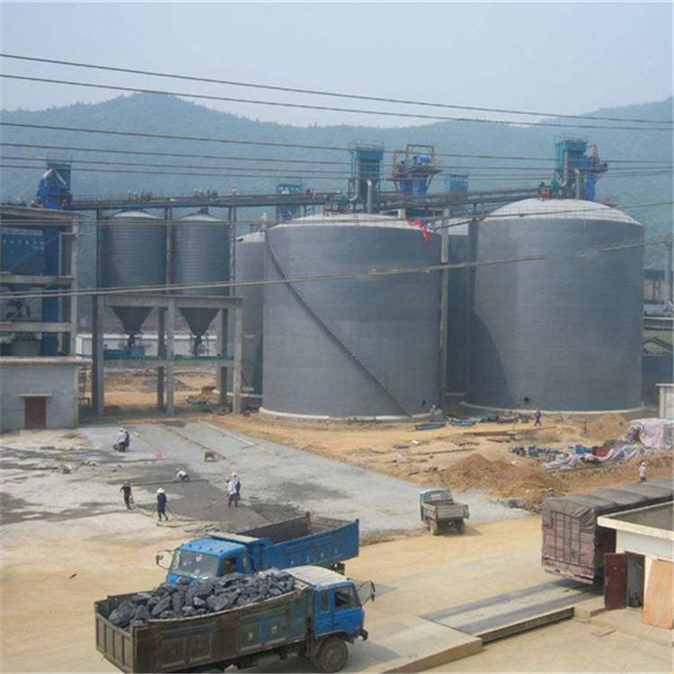 泰州水泥钢板仓2座3000吨青岛项目进入施工